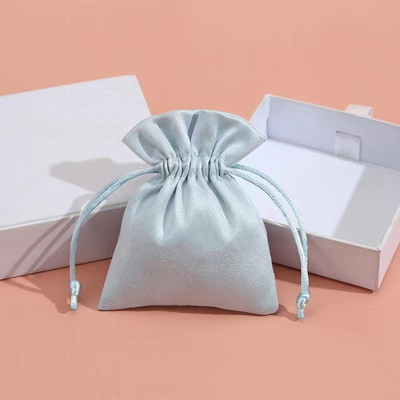आभूषण के लिए कैंडी रंग Drawstring आभूषण पाउच छोटे मखमली बैग
